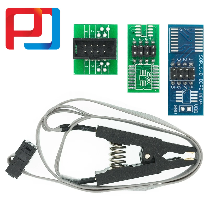 Зажим для проверки SOIC8 SOP8 EEPROM 93CXX / 25CXX 24CXX + 2 адаптера 10 шт. | Лампы и освещение