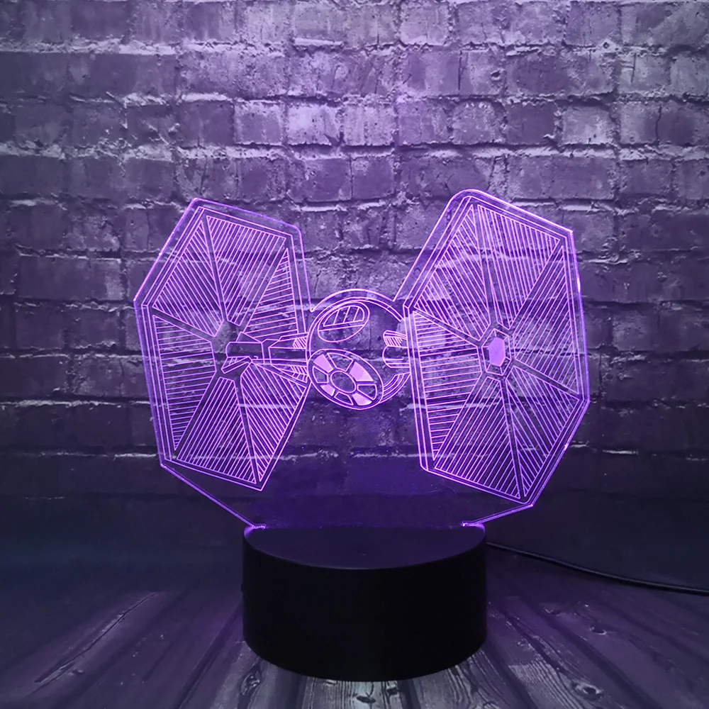 Звездные войны мультфильм 3D USB СВЕТОДИОДНЫЙ светильник игрушки галстук боец