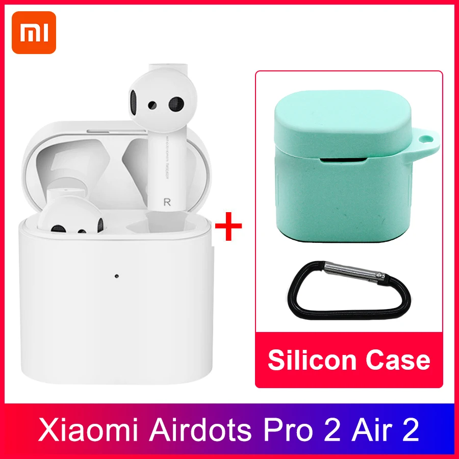 Xiao mi Airdots Pro 2 Air 2 TWS bluetooth-гарнитура 2 mi True беспроводные наушники 2 Smart Голосовое управление LHDC Tap управление Dual mi C ENC - Цвет: Air 2 N Lg Gren Case