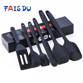 

Silicone Spatula Oil Brush Set Cream Spatula Baking Mixing Knife Small Brush DIY Kitchen Baking Tools