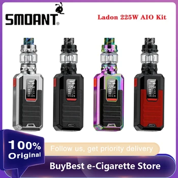 

Smoant Ladon Kit 225W TC Box Mod 0.96inch OLED Screen Temperature Control wi/ 6ML 0.6/0.5ohm Sub-ohm Tank Vape Kit VS Gen/ Vinci
