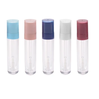 

1PC 8ml Lip Gloss Tubes Clear Empty Containers Mini Refillable Lip Balm Bottles Lip Glaze Samples Travel DIY Makeup Red White