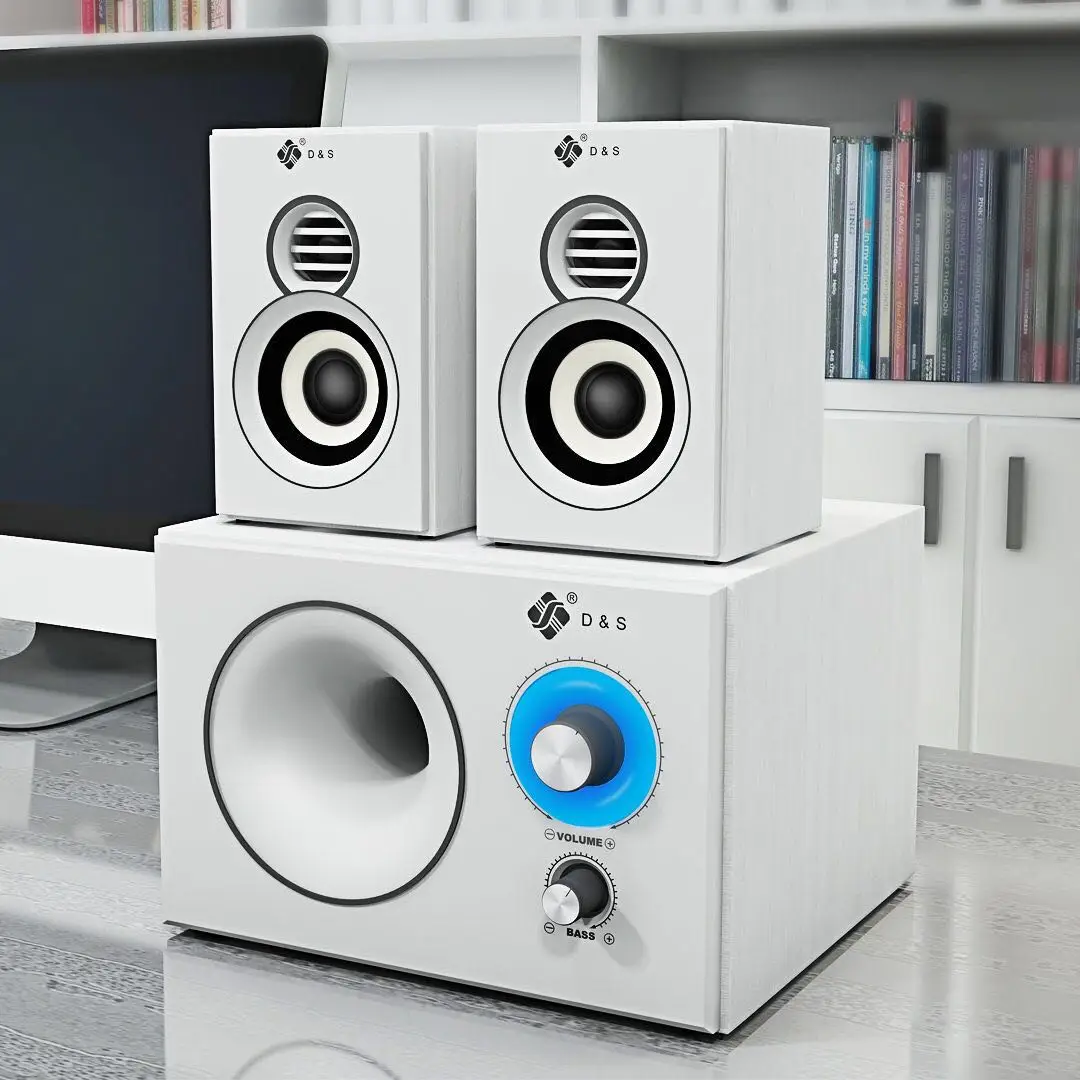 Бас и ВЧ Регулируемый динамик s Bluetooth компьютерный Настольный динамик телефон MP4 сабвуфер домашний 3D объемный стерео громкий динамик