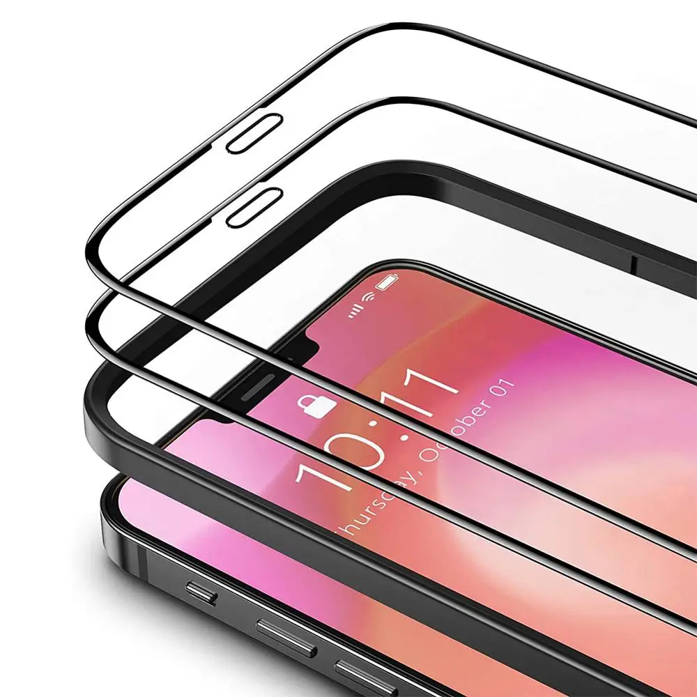 10pcs/lot Luxury Tempered Glass For IPhone 12 PRO MAX XR X XS 6 7 8 plus 11 Screen Protector Film Full Cover 10d Retail Package