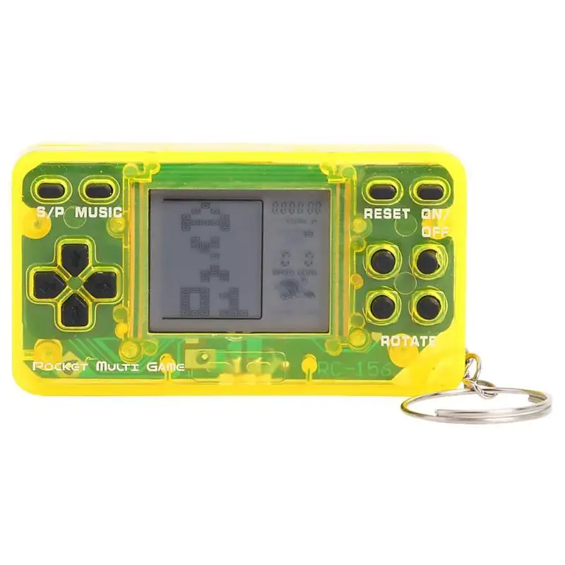 Ностальгический ретро 26 игр консоль брелок мини тетрис игровой плеер для детей Портативные мини-Электронные домашние питомцы карманная игра консолей - Цвет: E003