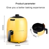 Household Air Fryer Portable Smart Fries Maker 2L Large Capacity Multifunctional Low Smoke Oven Electric Fryer 6