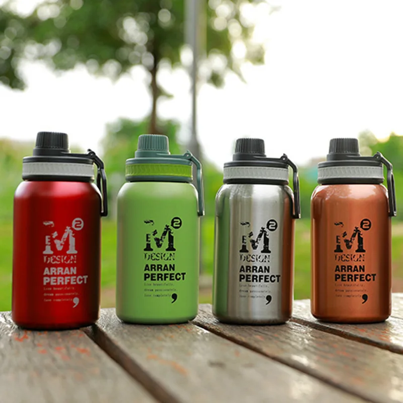 

580ML/880ML Double wall Vacuum Stainless steel sports water bottle creative BPA free healthy car driving thermal water bottle