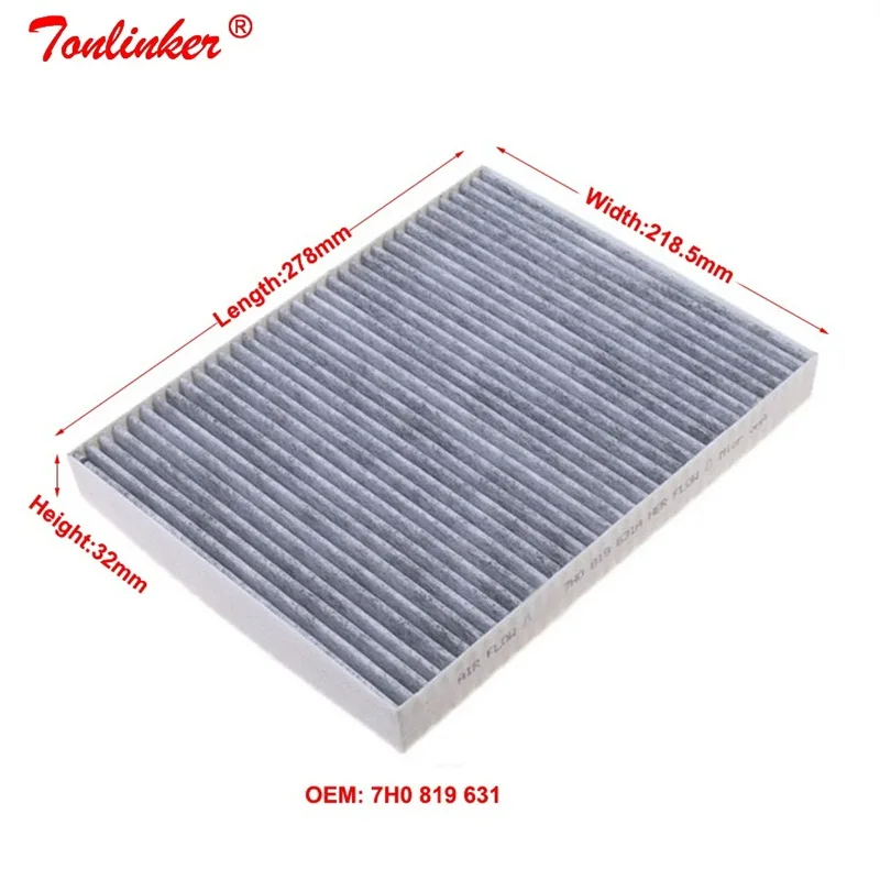 Cabin Filter Air Filter 2 Pcs For Audi Q7 4L 2006- 3.0TDI 3.6FSI 4.2TDI Model Built External Filter Set 7H0819631 7L0129620