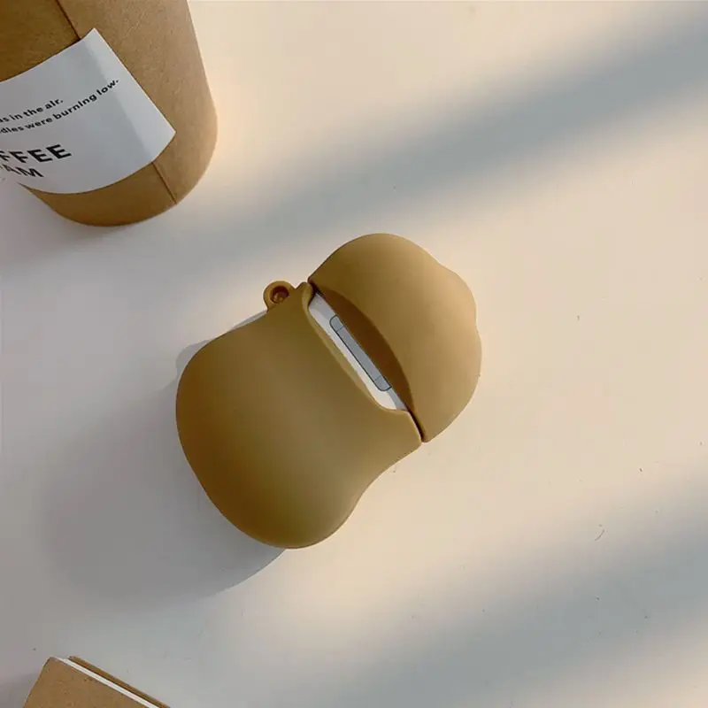 Уникальный чехол в стиле арахиса, силиконовый защитный чехол для Airpods 1/2, зарядная коробка