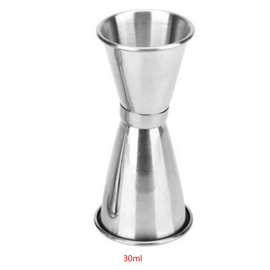 measuring cup 30ml Двойной конец шейкер для коктейля измерения чашки из нержавеющей стали унция чашки барный инструмент S/M/L - Цвет: measuring cup 30ml