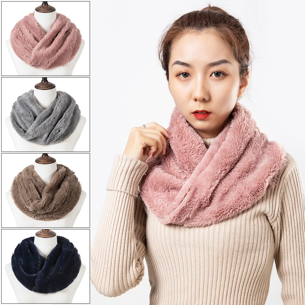 GROUP JUMP New Women Winter Scarf Soft Warm Ring Scarves Female Fashion Neckerchief for Ladies Bufanda |