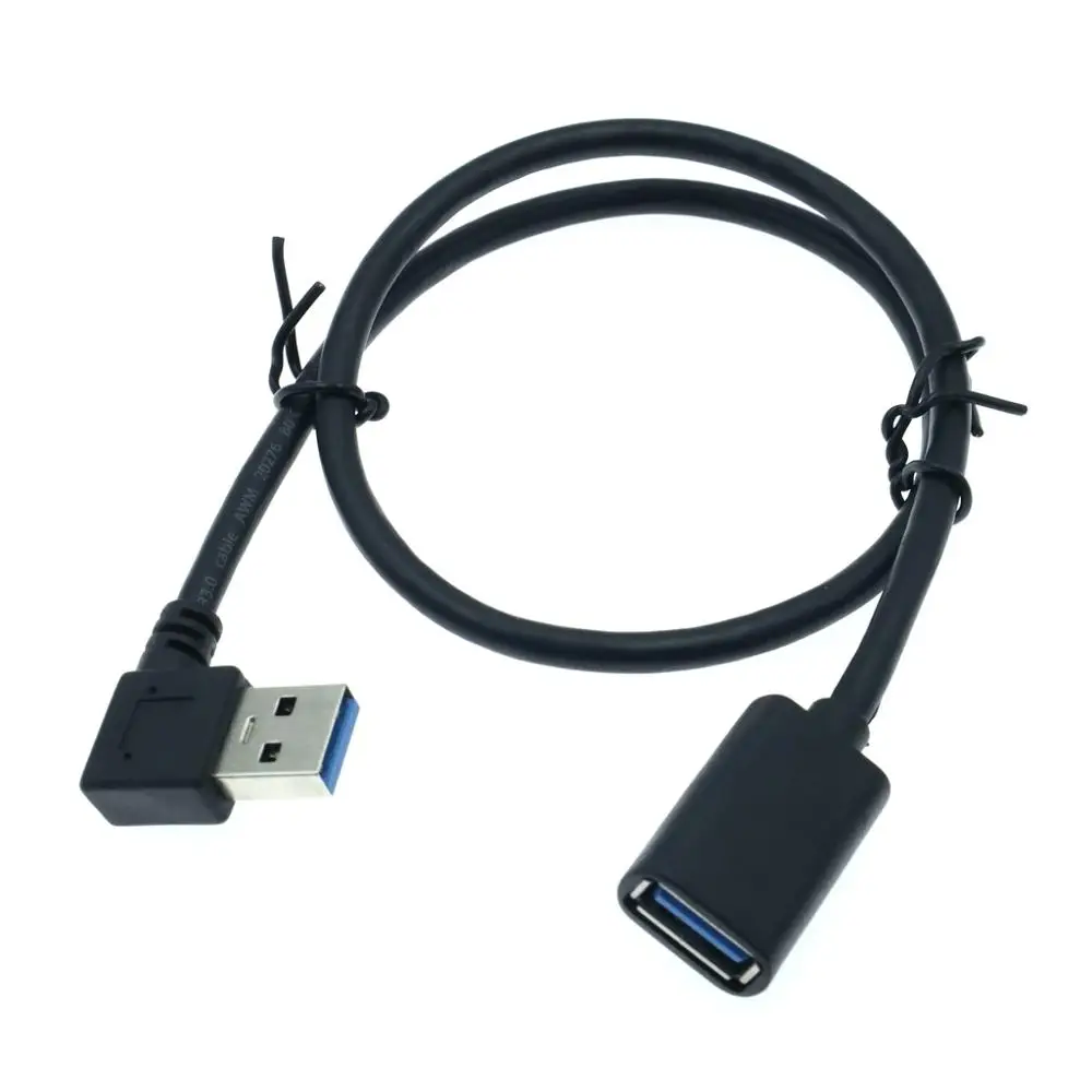 Кабель удлинитель с левым изгибом 90 градусов USB|Компьютерные кабели и разъемы| |