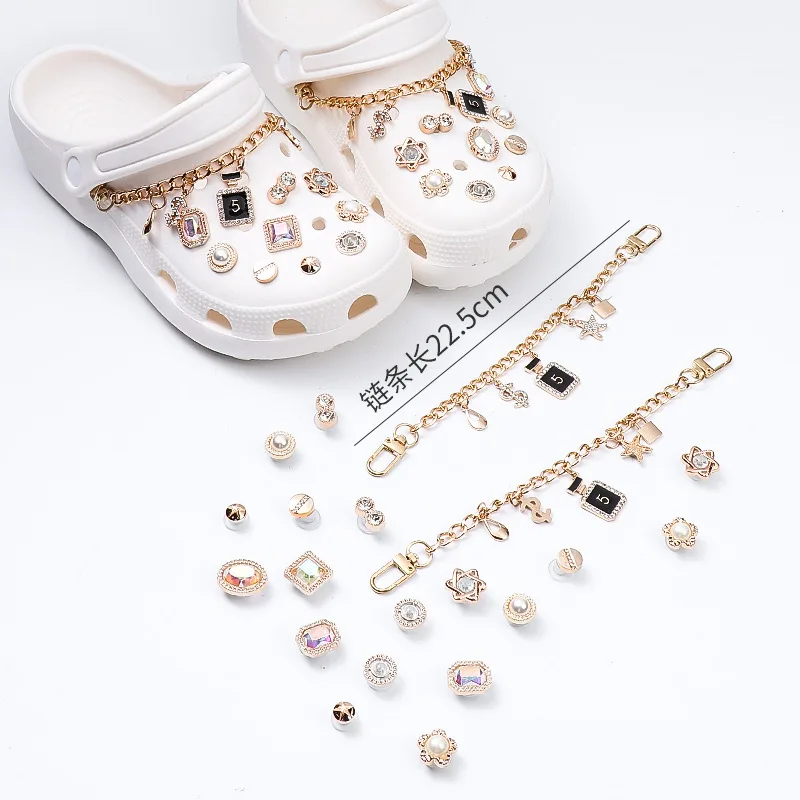 Bling Croc Charms Shoes Charms Crystal Diamond Luxury Shoe