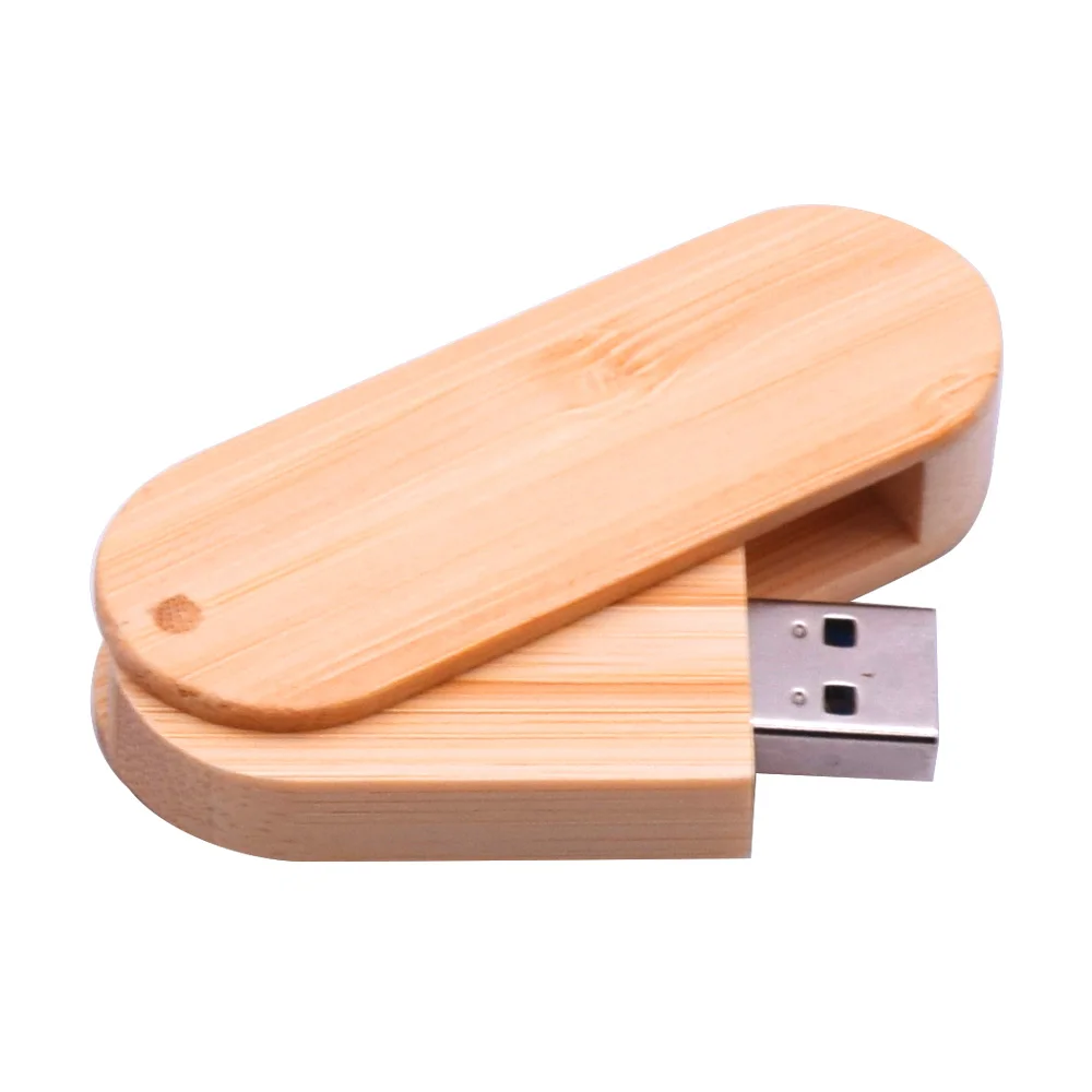 Bamboo Вращающаяся деревянная usb-флешка Drive3.0 для фотосъемки, подарок на свадьбу, флешка, Usb флешка, 8 ГБ, 16 ГБ, 32 ГБ, 64 ГБ, карта памяти, флешка, Cutomer - Цвет: Bamboo