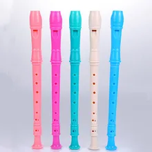 

8Hole Plastic Recorder Long Flute Woodwind Instrument Colorful With Cleaning Rod With Cleaning Rod Sound Easy Adjustable
