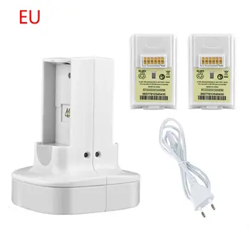 

New Dual Charger Charging Dock Station Rechargeable Battery for X-box 360 Gamepad
