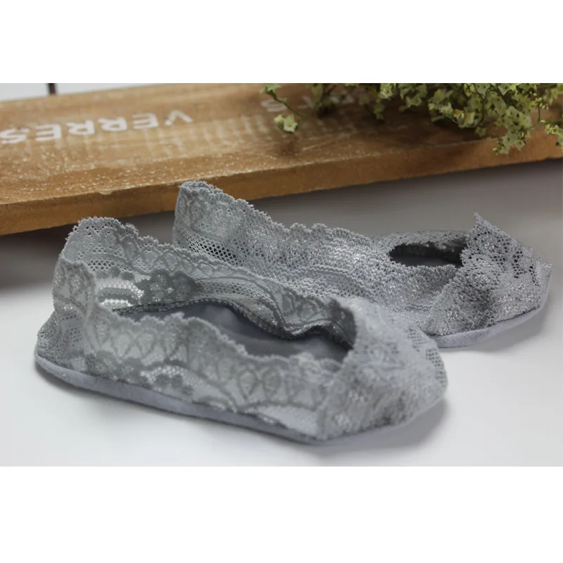 

2019 Fashion Goods Hot Selling Parent And Child-Invisible Ankle Sock Anti-slip Lace Low-Cut Peas Socks Silica Gel Anti-slip Low-