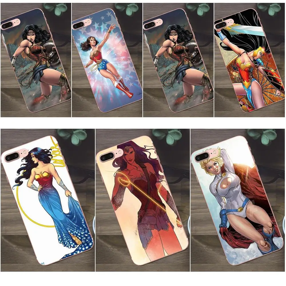 Bixedx для Apple iPhone 4 4S 5 5C SE 6 6S 7 8 Plus X Galaxy A3 A5 J1 J2 J3 J5 J7 2017 мягкая женщина-чудо | Мобильные