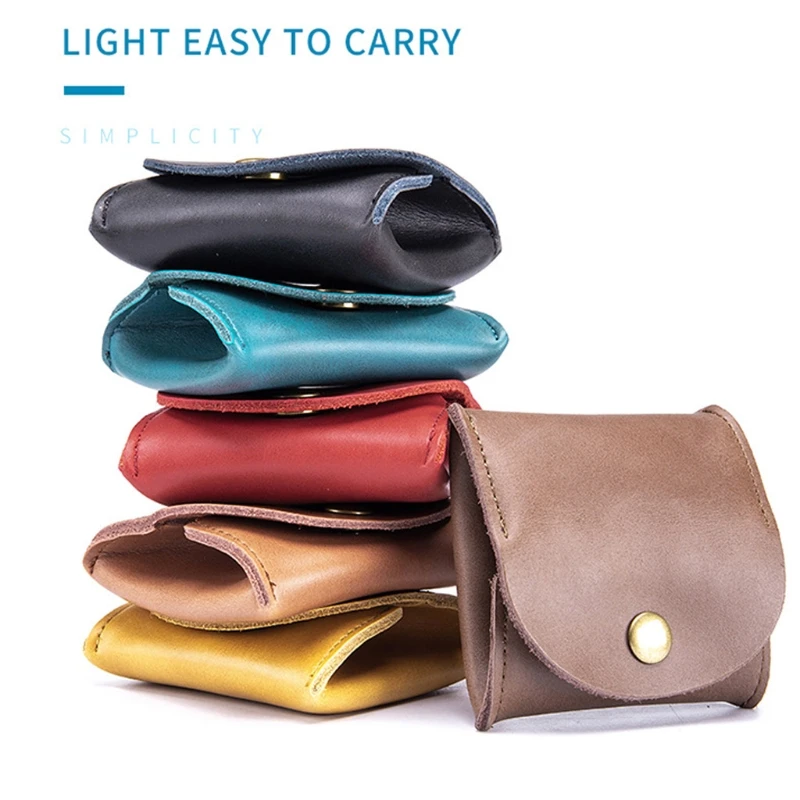 Monedero de cuero de PU de auriculares para hombre mujer, bolsa pequeña para Organizador - AliExpress Maletas y bolsas