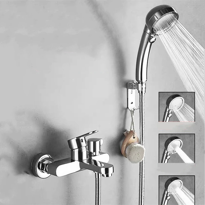 shower-faucets-kit-black-silver-brass-bathroom-shower-faucet-sets-wall-mounted-shower-accessories-switch-spray-head-mixed-taps