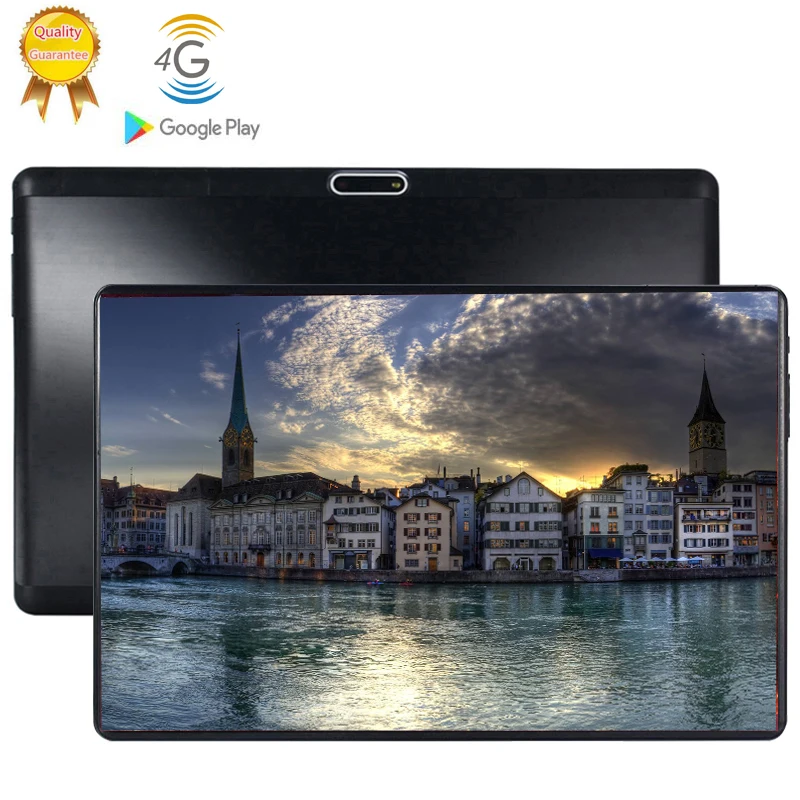 

64G 2020 New Octa Core 10 inch tablet PC 6GB RAM + 64GB ROM 8 Cores Android 9.0 3G 4G LTE Tablets 10.1 IPS HD Screen 2.5D Glass