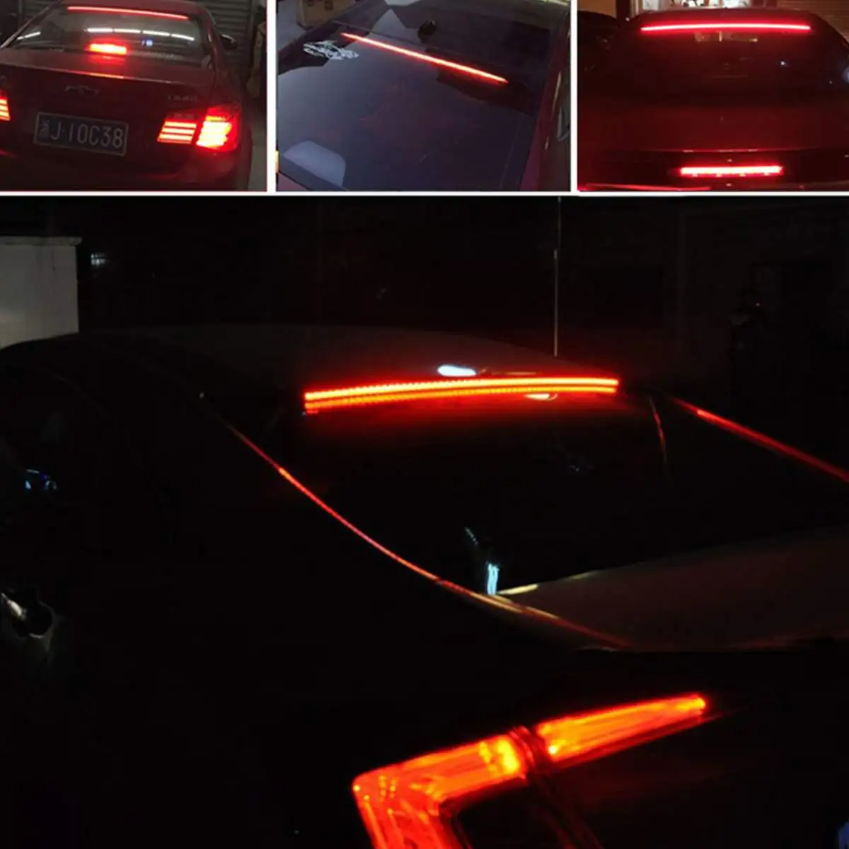 40 ''автомобильный проблесковый маяк задний тормоз Стоп-сигнал для поворота высокий установленный третий 3-й остановка тормозов задний светодиодный световой бар 12 В универсальная лампа