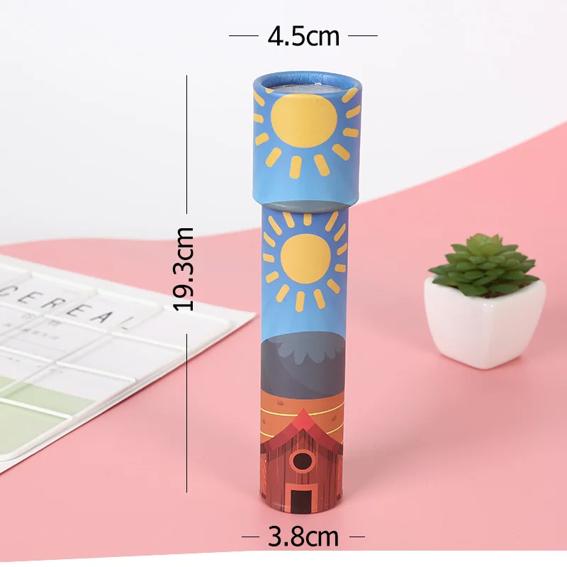 UainCube Classic Toys 3D Cartoon Style Rotatin Kaleidoscopes Extended Rotation Adjustable Fancy Colored World Kid Toys 3 Segment UainCube Classic Toys 3D Cartoon Style Rotatin Kaleidoscopes Extended Rotation Adjustable Fancy Colored World Kid Toys 3 Segment