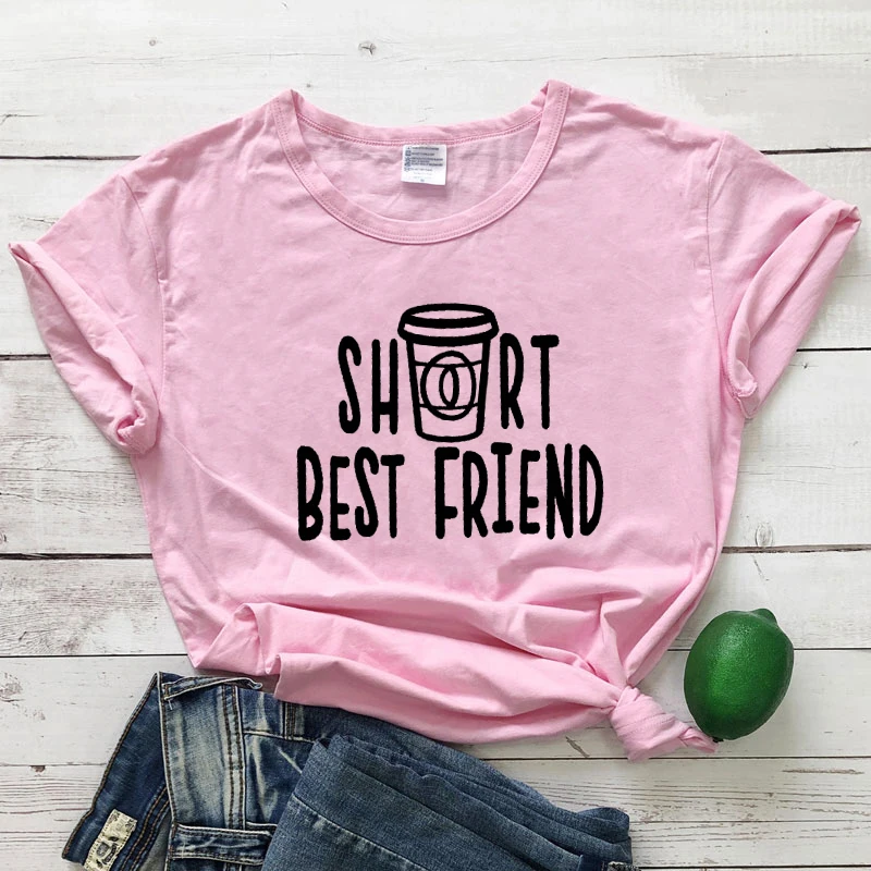 Download Short Tall Best Friend Print T Shirt Women Cute Summer Graphic Funny Tumblr Tee Top Plus Size Bestie Matching Girft Tshirt Femme T Shirts Aliexpress
