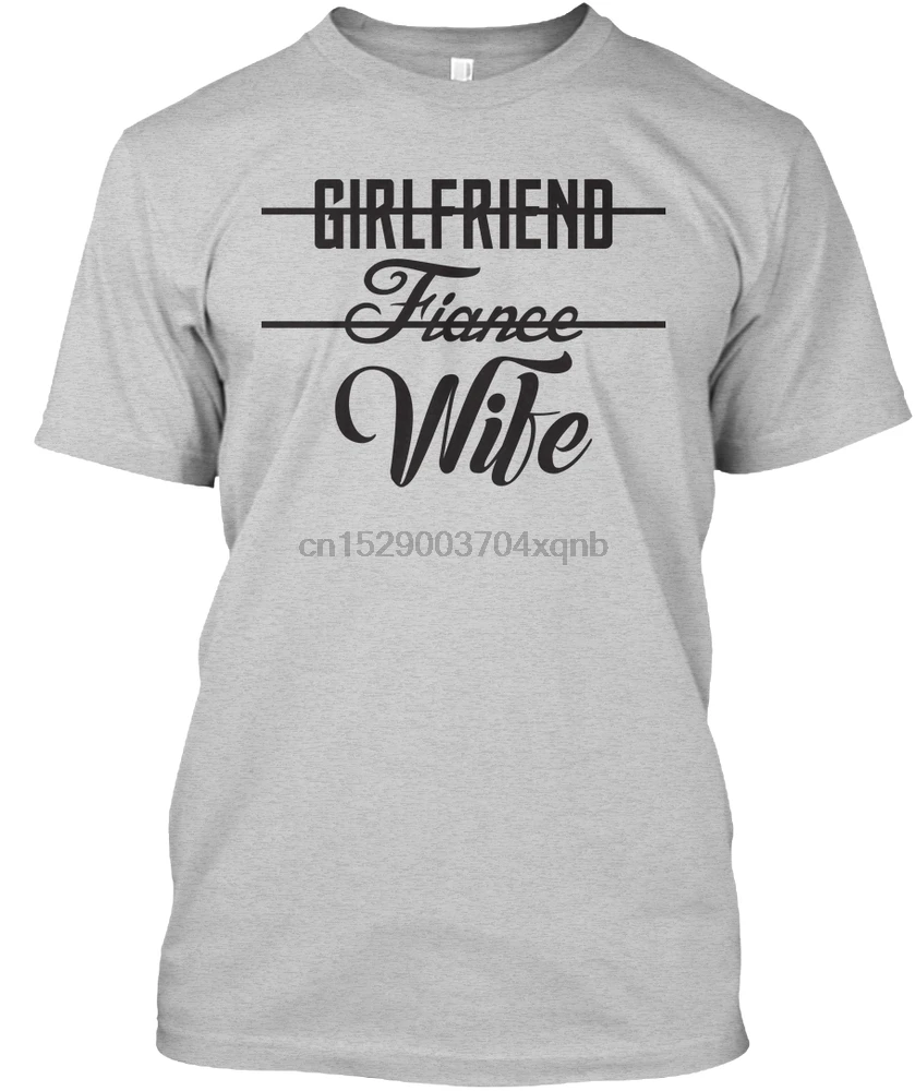 Мужская футболка GF Жених жена обновление тройник Женская |