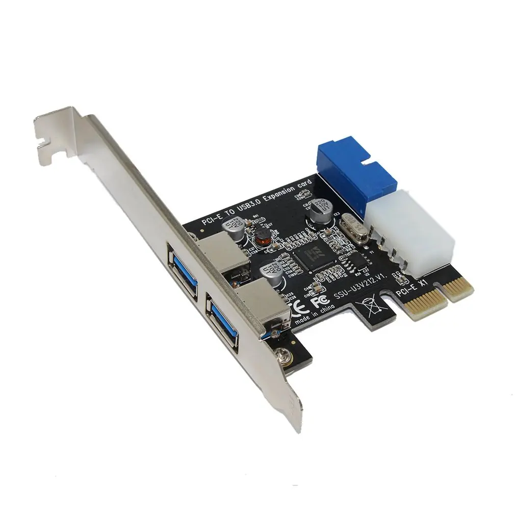 1 шт. компьютер офисный компоненты Ssu Настольный Usb3.0 плата расширения Pci-E к Usb3.0 с фронтальным 20Pin интерфейсом Usb3.0 адаптер