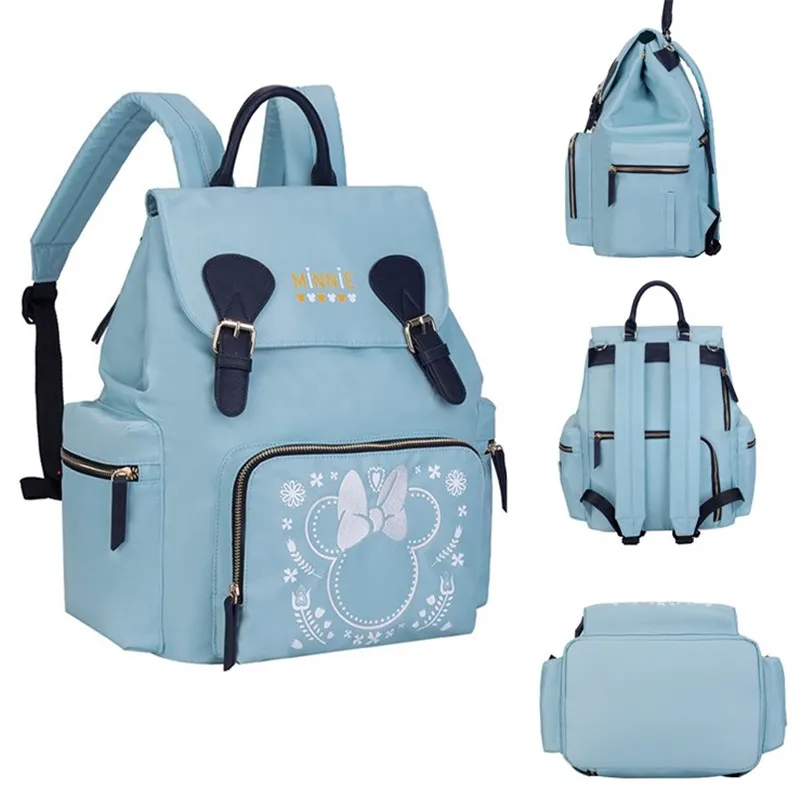 Сумка для подгузников с Микки Дисней, Большой Вместительный рюкзак для мам, сумка для подгузников для мам, сумка для ухода за ребенком, рюкзак для путешествий на открытом воздухе