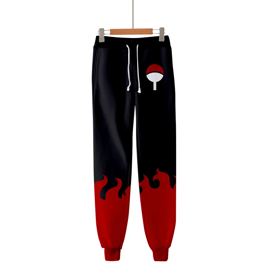 2020 Unisex Japanese Anime Naruto Sweat Pants 3D Joggers Pants Trousers 