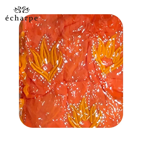 Fashion embroidered set auger African women in head scarf Muslim new scarf type big yards outside the scarf scarf cotton - Цвет: EC109-1