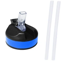 Quifit бутылка крышка с соломинкой Для 43 унций 64 унций 73 унций 128 унций галлон бутылка для воды оригинальная пластиковая чашка герметичная Пылезащитная крышка