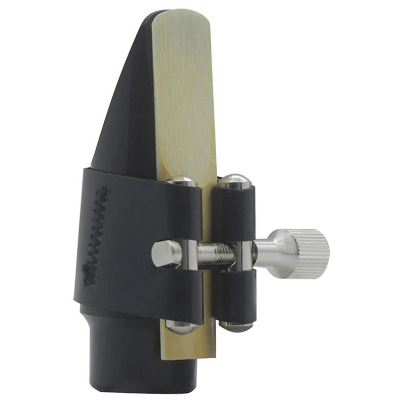 ABZB-высококачественный сопрано саксофон мундштук зажим Лигатура крепеж резиновый мундштук искусственная кожа деревянный инструмент Par