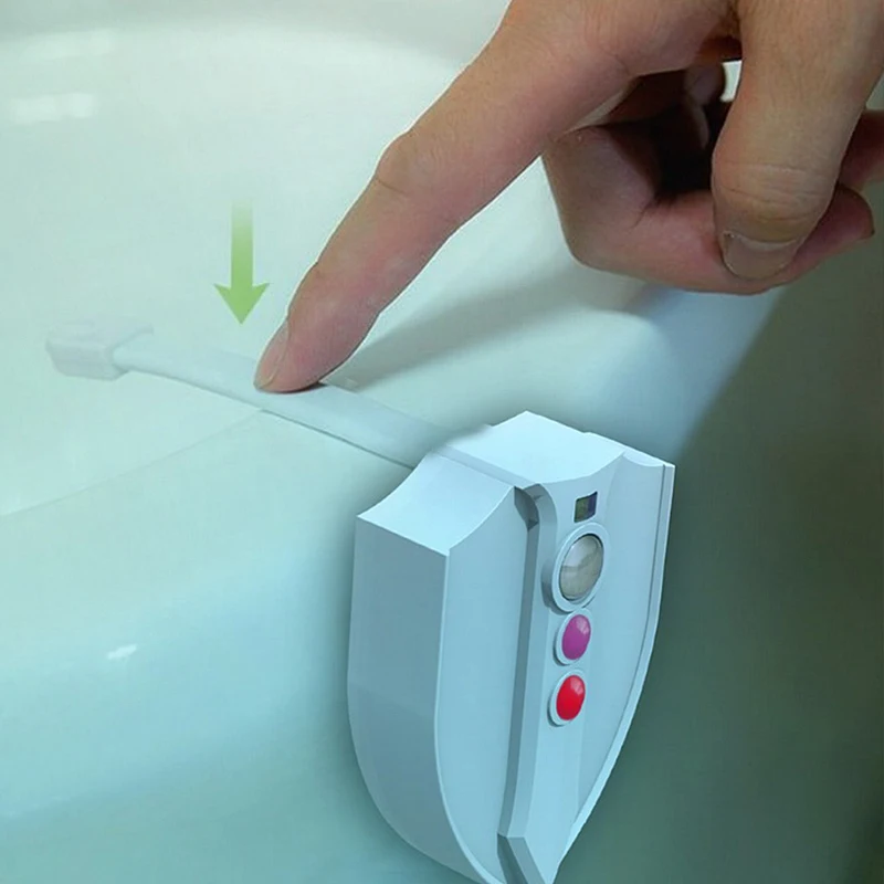 

New Washingroom Bathroom Motion Bowl Toilet light Activated On/Off Lights Seat Sensor Lamp Lightlight Seat Light