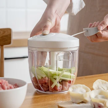 

Multifunction Handheld Pull Garlic Press Food Vegetable Chopper Handheld Grinder Mixer Blender Squeezer Crusher Kitchen Tool