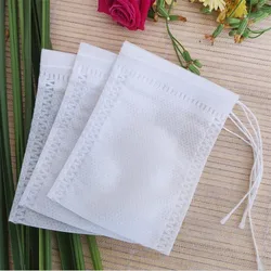 100-Pack Empty Tea Bags with Strings - Heat Sealable Filter Paper Sachets, 5 x 7 CM (100pcs)