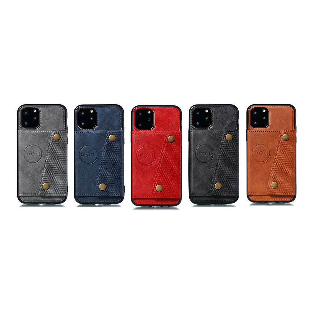 KISSCASE кожаный двойной кнопочный чехол для телефона iPhone 7 8 7Plus 8Plus Fundas кронштейн X XS XR