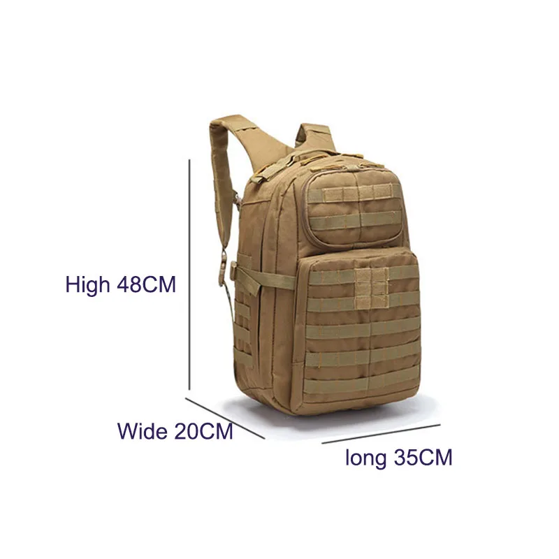 45L Тактический Рюкзак MOLLE тренировочная походная сумка мужская женская охотничья Водонепроницаемая многофункциональная сумка велосипедный открытый спортивный рюкзак