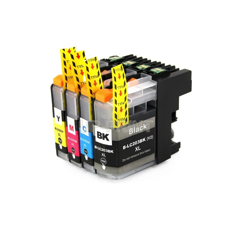 4pk совместимые чернильные картриджи для LC203XL для использования с MFC-J460DW MFC-J480DW MFC-J485DW MFC-J680DW MFC-J880DW