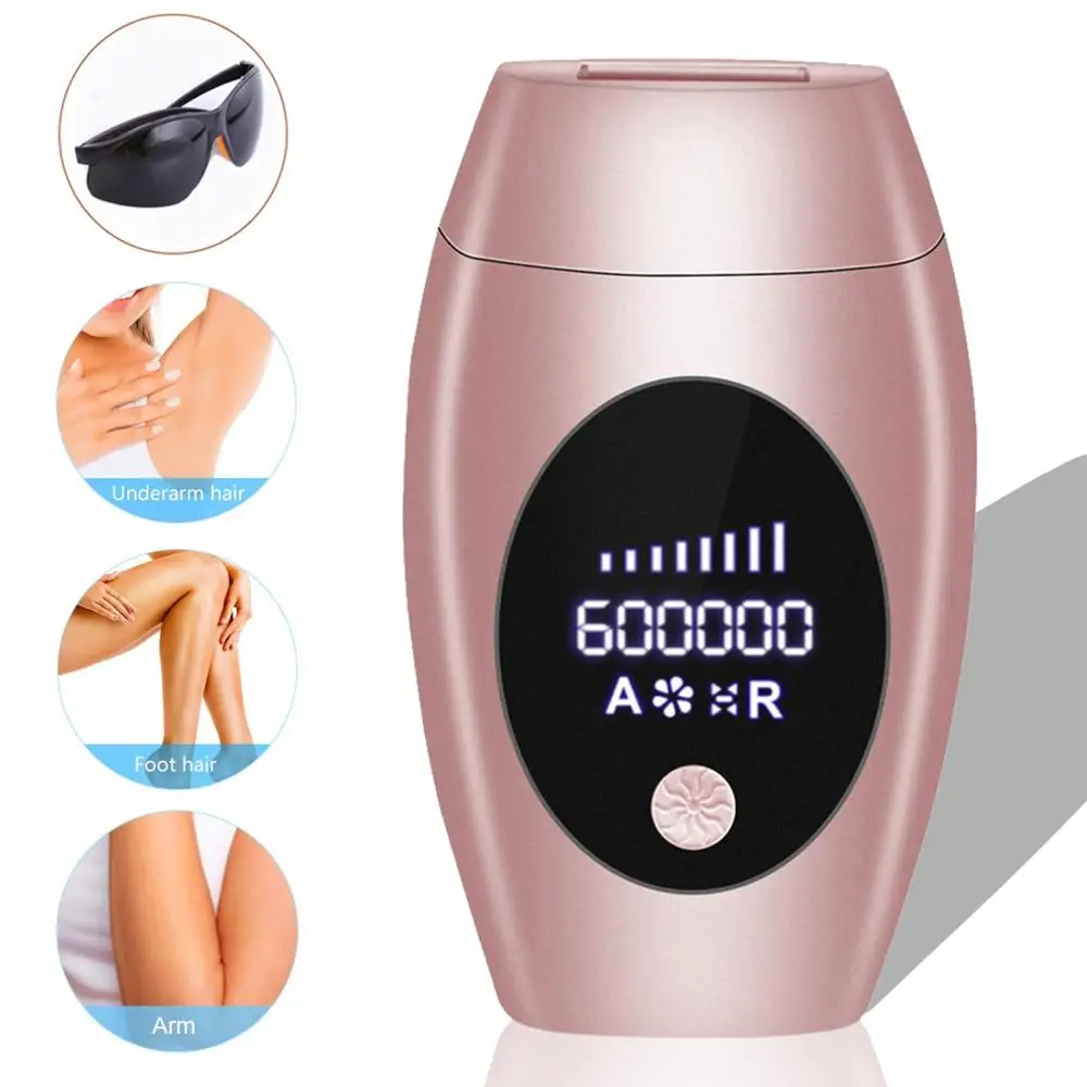 

600000 Flash Professionele Permanente Laser Epilator Lcd Display Laser IPL Ontharing Machine Photoepilator Pijnloos Depilador