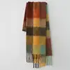 2019 Winter Plaid Cashmere Scarf Fashion Shawl Colored Chequered Scarves Warm Students' Necks and Thicker bufanda invierno mujer 6