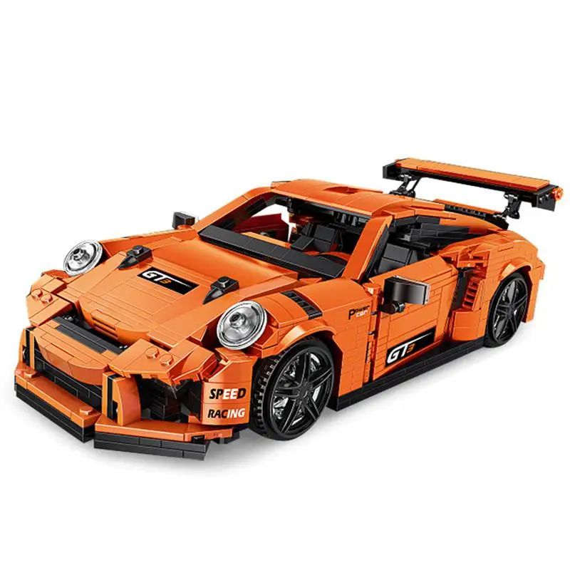 King Creative MOC 25866 Technic GT3 RSR скоростная гоночная модель спортивного автомобиля
