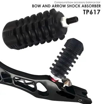

Archery Field Hunting Bow Compound Bow Stabilizer Bow Shock Absorption Bowstring Rubber Black Arrow DIY Bow Stabilizer
