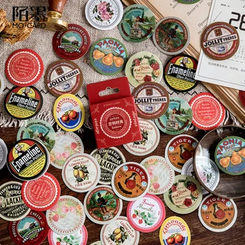 

45pcs/pack Creative Fetish Time Fresh Hand Account Decoration Boxed Stickers DIY Stickers Scrapbook Vintage Pegatinas Supplies