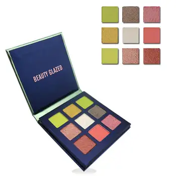 

9 color new eyeshadow with same color eyeshadow palette Make-Up Eye Shadow Soft Glitter Gel Shimmering Colors Shiny Smoky TSLM1
