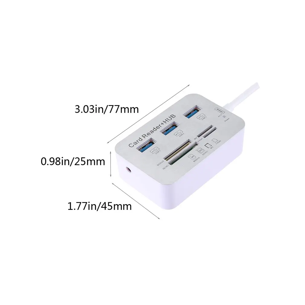 Usb-хаб 3,0 Мульти USB 3,0 разветвитель концентратор 3 порта мульти usb-хаб кардридер супер скорость микро хаб для компьютера аксессуары