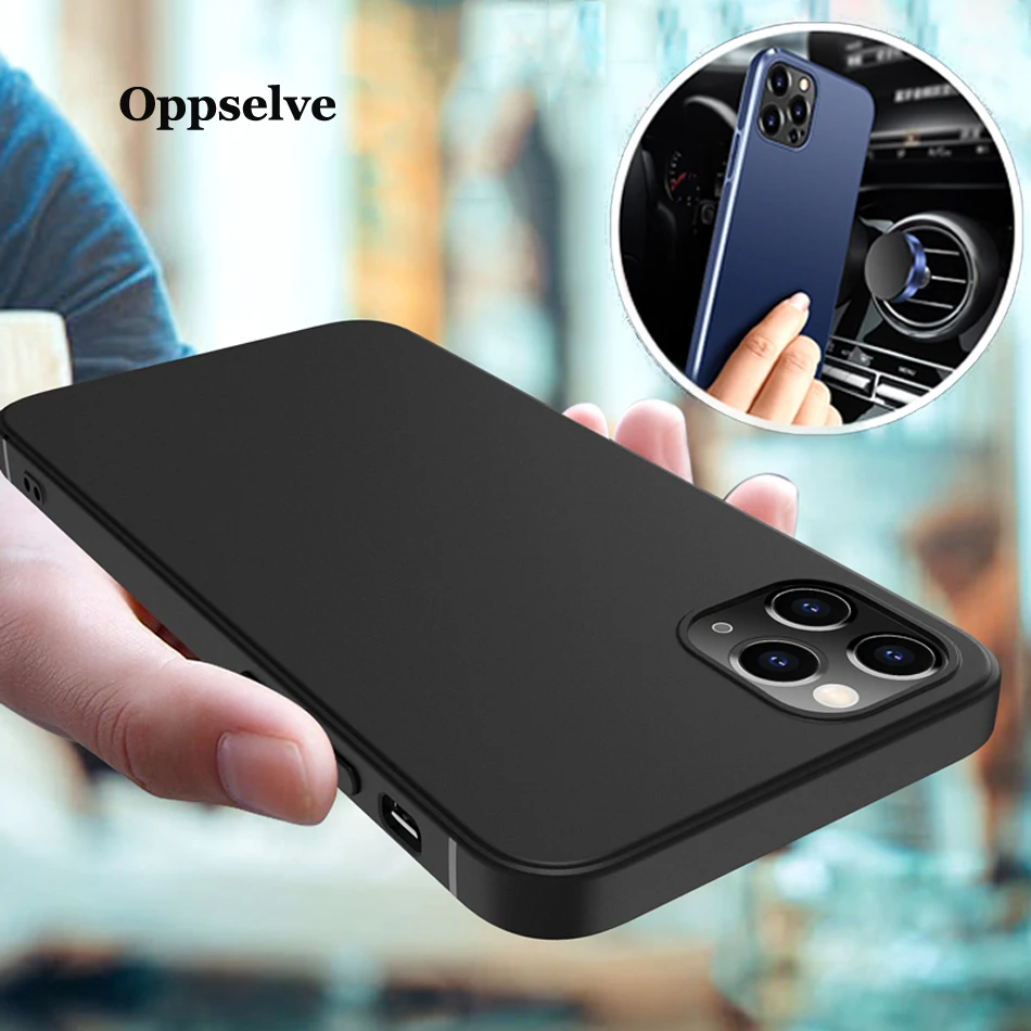 Роскошный Магнитный ударопрочный чехол из ТПУ для Apple iPhone X 12 11 XS автомобильный