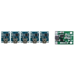 5X 5V USB 1A Lithium Battery Charging Board Module With DC-DC 1V-5V To 5V 500MA Boost Converter Step Up Power Module